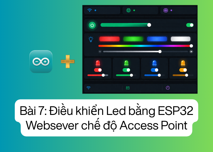 Bài 7: Điều khiển Led bằng ESP32 Websever chế độ Access Point